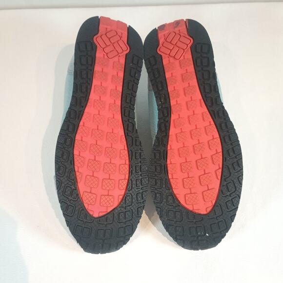 COLUMBIA PIPESTONE WALKIN LACE UP COMFORT SHOES SIZE 8 BLUE ORANGE - Picture 9 of 9